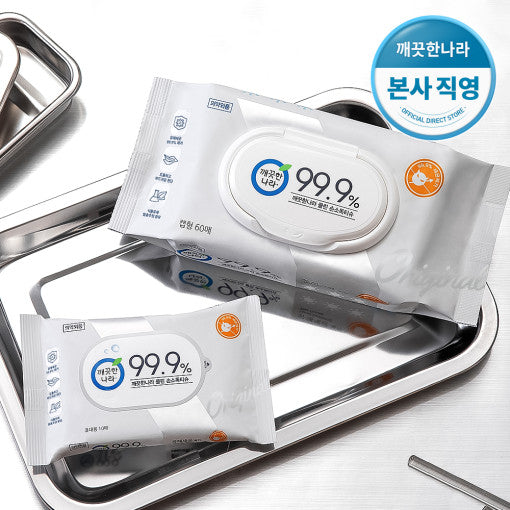 깨끗한나라 클린 손소독 티슈 Kleannara Hand Sanitizing Wet Wipes 10sheets/1box