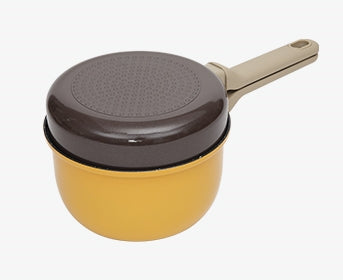 닥터하우스 도토리 쿡웨어 2P 세트 Dr.HOWS Dotori Frypan 18cm+Pot 18cm