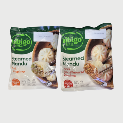 Special Price💚SYDNEY ONLY🚛 BIBIGO KOREAN STEAMED DUMPLING 280g (Pork/Kimchi)