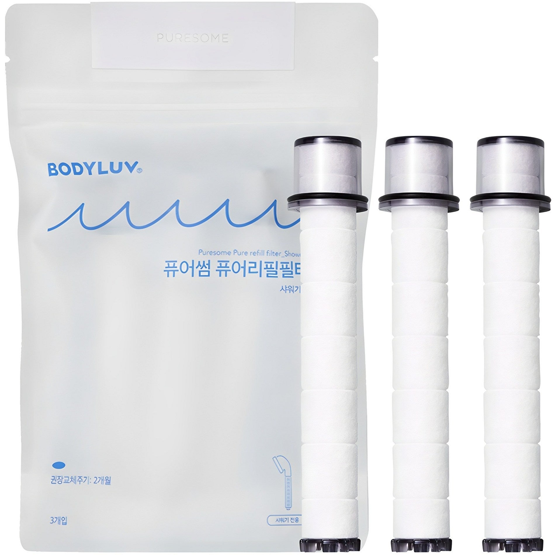 바디럽 퓨어썸 샤워기 헤드&리필 필터 Bodyluv Puresome Shower Head Handle & refill