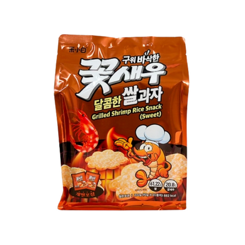 구워 바삭한 꽃새우 쌀과자 (오리지널/달콤)