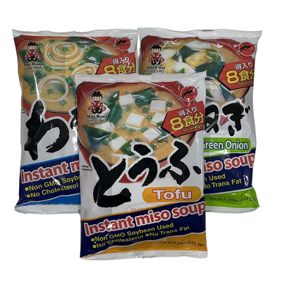 Miko 인스턴트 미소된장국 8p 3종 Instant Miso Soup 3 flavors (8 servings)