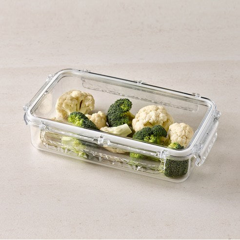 20%SALE💙고트만 네오 크리스탈 트라이탄 밀폐용기 화이트 GOTMAN NEO CRYSTAL LOCK FOOD CONTAINER WHITE