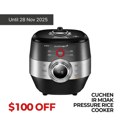 $100 OFF🚨Cuchen IR Mijak Pressure Rice Cooker IR Mijak Series