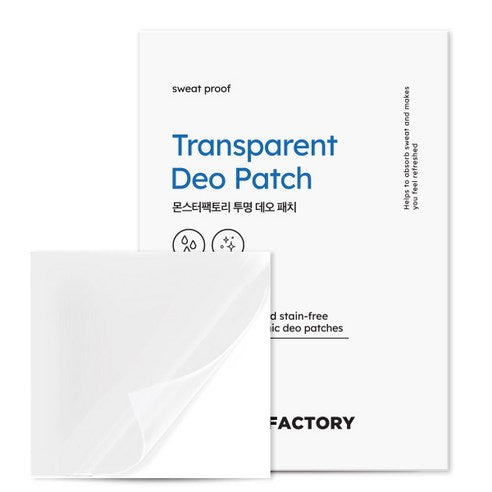 CLEARANCE✨ 뽀송뽀송 겨드랑이! 몬스터팩토리 투명 데오 패치 10개입 Transparent Deo Patch 10ea