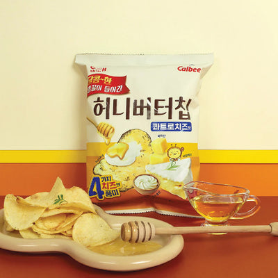 허니버터칩 콰트로치즈맛 96g Honey Butter Chip Quattro Cheese Flavor