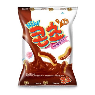 크라운 콘초(초코가나슈) & 콘치(치즈크림) 66g CROWN Concho(Chocolate Ganache) & Conchi(Cheese Cream)