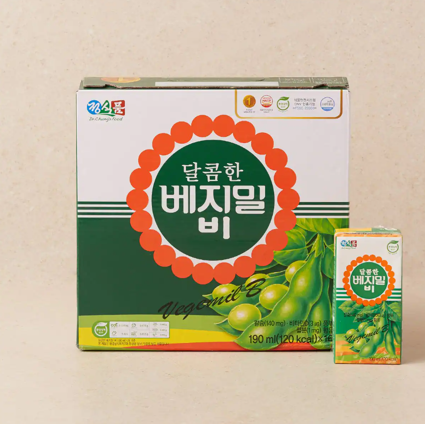 Rich & Healthy Soy Milk🤍Vegemil Soy Milk 190ml × 16 Pack