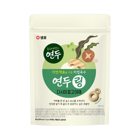 Yeondu Ring Anchovy and Dried Fish Broth / Kelp, Shiitake, and Vegetable Broth 80g
