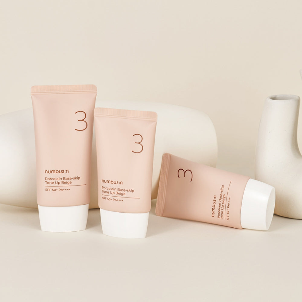 넘버즈인 3 도자기결 파데스킵 톤업베이지 No.3 numbuz:n Porcelain Base-skip Tone up Beige SPF50+PA+++