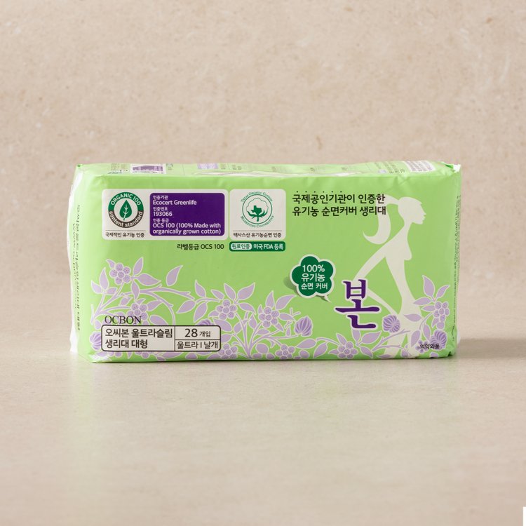 유기농 본 생리대 BON Organic Sanitary Pad Ultra Thin