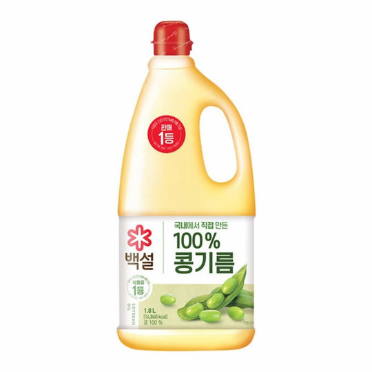 백설 100% 콩기름 Baeksul Soy Bean Oil 1.8L