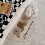 Boucle Bear Half-Moon Doormat