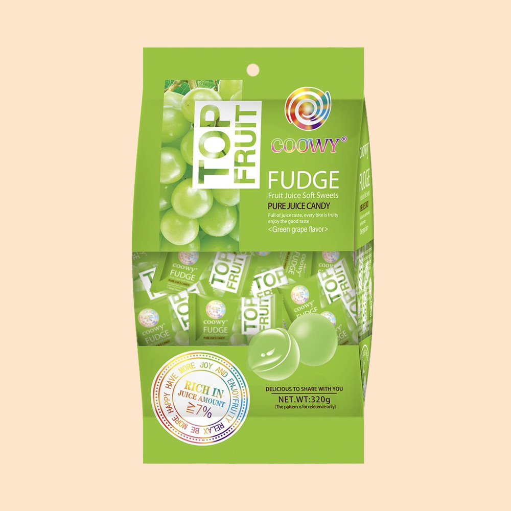 NEW FLAVOUR🔥탑프룻 젤리 TOP FRUIT Mango/Kiwi/Peach/Green Grape/Apple Mango Pure Juice Candy 320g