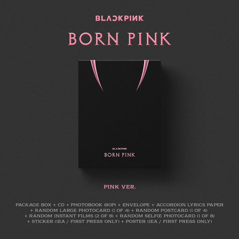 Blackpink 2nd Album 'Born Pink' - Pink Box Set Version