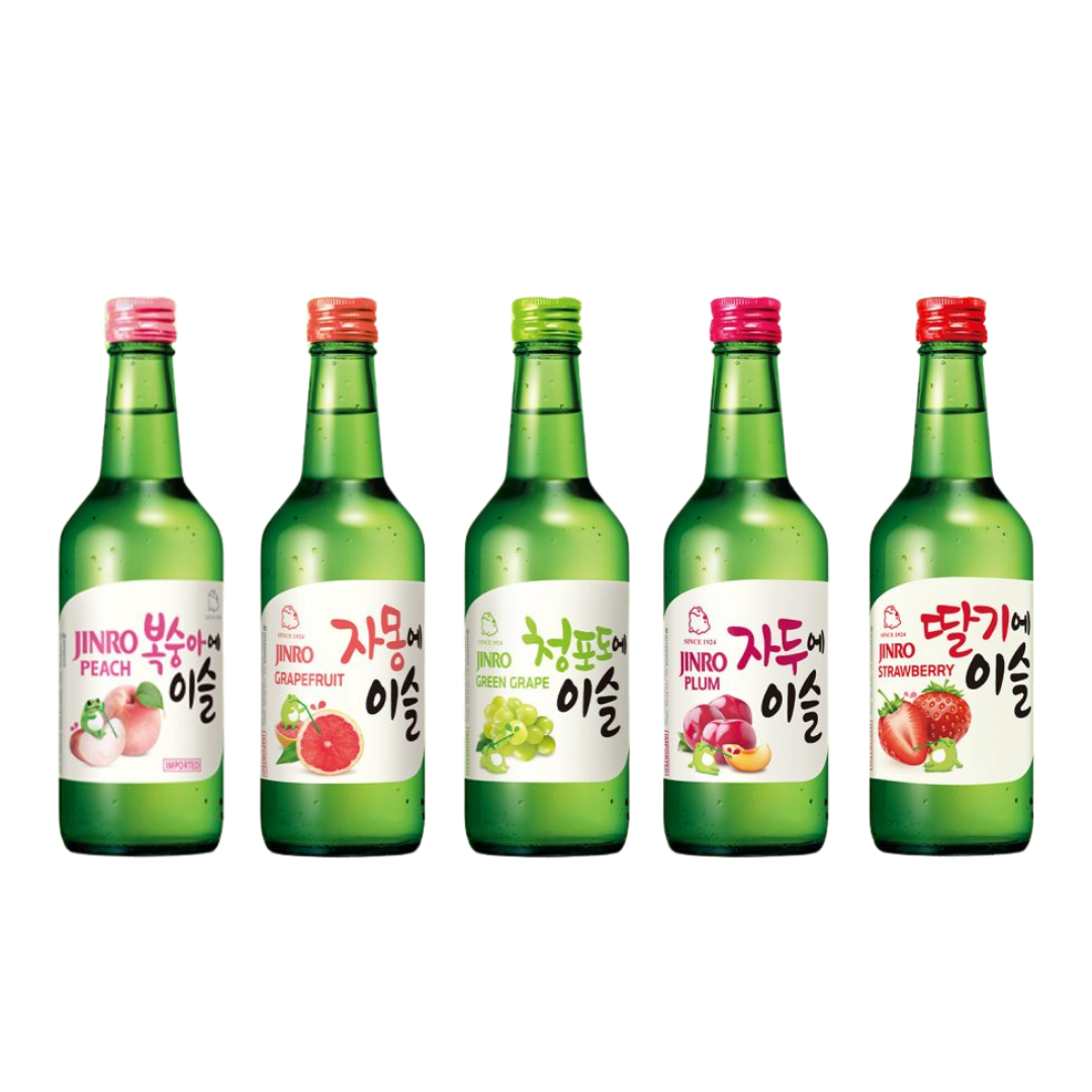 진로 과일소주 5종 Jinro Fruit Soju (5 Flavors)