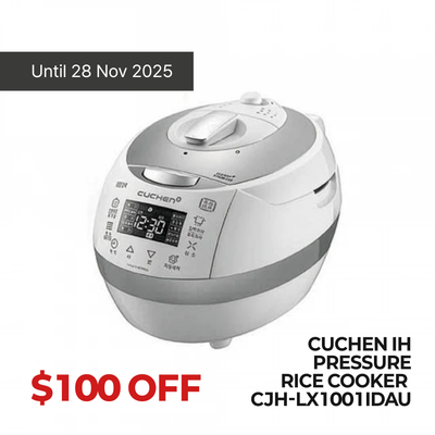 $100 OFF🚨Cuchen IH Pressure Rice Cooker CJH-LX1001iDAU (10 Cups)