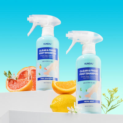 쿤달 클린 앤 프레시 풋 샴푸 KUNDAL Clean & Fresh Foot Shampoo Herb Mint 400ml