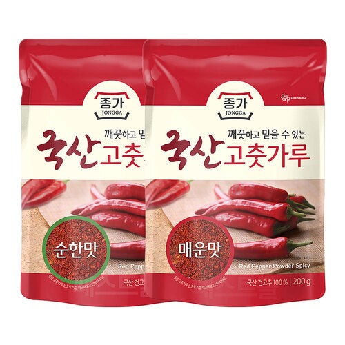 Jongga مسحوق فلفل خفيف/حار 500g Jongga فلفل خفيف/حار 500g