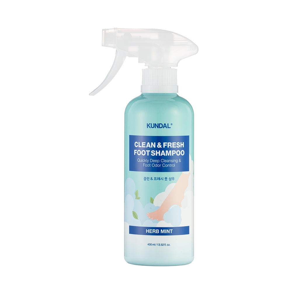 쿤달 클린 앤 프레시 풋 샴푸 KUNDAL Clean & Fresh Foot Shampoo Herb Mint 400ml