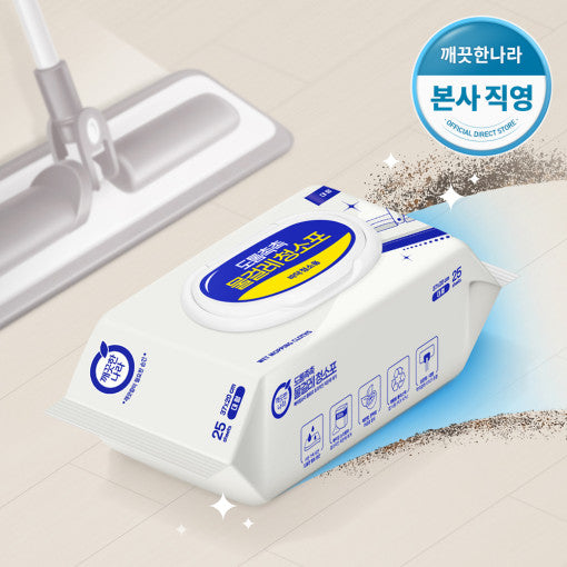 깨끗한나라 厚实湿润拖地巾 25片/盒