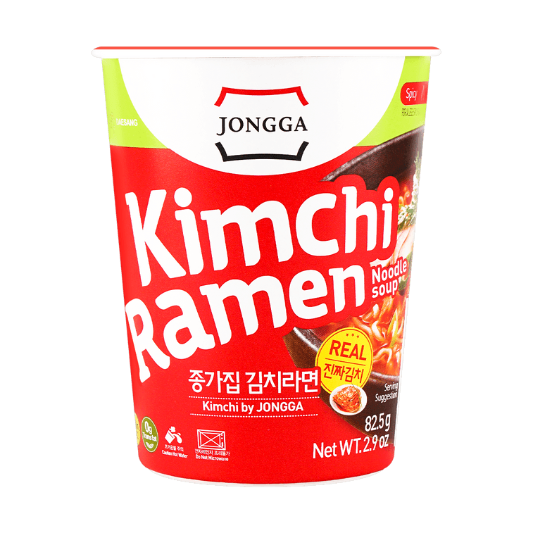 SYDNEY ONLY🚛 종가집 김치 라면 1박스 (2.9oz × 6개입) Jongga Real Kimchi Ramen Bowl 1 Box