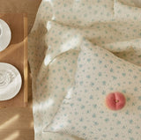 لحاف & غطاء وسادة سيرساكر سنو سمر رومانس ماتيلا Maatila Summer Romance Snow Seersucker Quilt Q / Pillow Cover