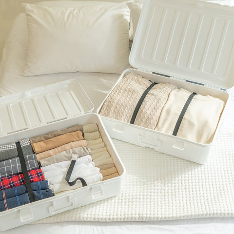 블랑 캐리어형 의류보관함 2개 세트 BLANC Clothing Storage Box 2set / 2 colours