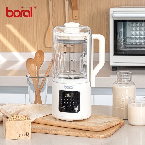 RESTOCKED💙보랄 대용량 친환경 글라스 두유 제조기 1L BORAL Soybean Milk Maker BR-170PM