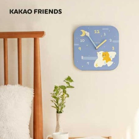 카카오프렌즈 무소음 벽시계 KAKAO FRIENDS SILENT WALL CLOCK