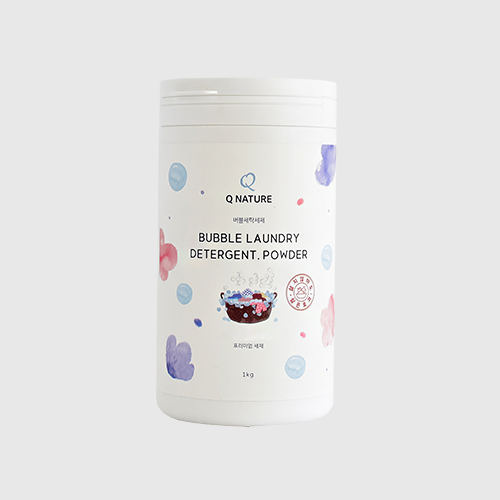 큐네이처 버블 세탁세제 1kg Q Nature Bubble Laundry Detergent Powder