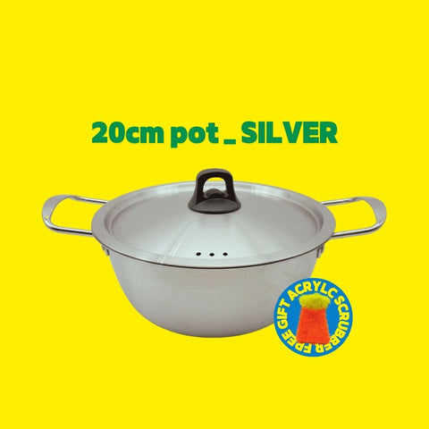 HOTTEST PRICE🎉 IH 스테인레스 냄비 16/18/20 실버 골드 IH Stainless Titanium Pot