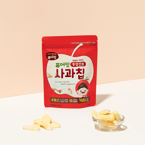 퓨어잇 동결건조 과일칩 딸기/사과 PURE EAT Freeze-Dried Fruit Chips