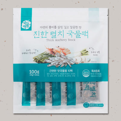 국물애 진한 멸치 국물팩 100g Thick Anchovy Stock 10g*10ea