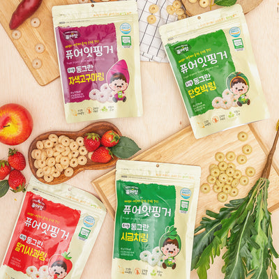 퓨어잇 핑거 유기농 동그란 링과자 40g PureEat Organic Finger Organic Rings Snack