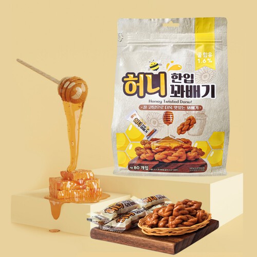 허니 한입 꽈배기 520g | Honey Twisted Donut 520g