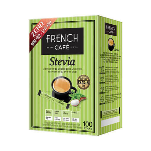 당류걱정 NO! 프렌치카페 카페믹스 스테비아 FRENCH CAFE STEVIA COFFEE 100 sticks