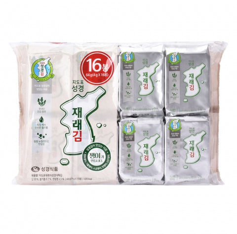 지도표 성경김 재래김 16P KOREAN SEASONED LAVER