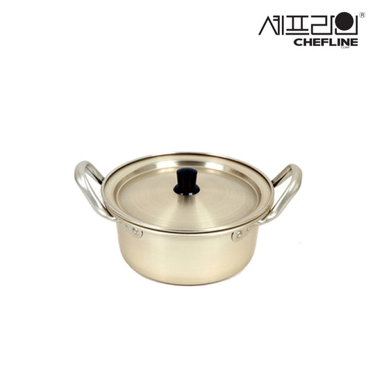 셰프라인 양은 양수 노란냄비 Chefline Yellow quick-heating Pot 16cm