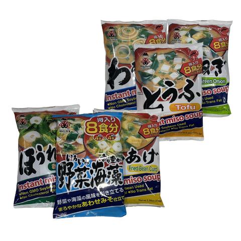 Miko 인스턴트 미소된장국 8p 6종 Instant Miso Soup 3 flavors (8 servings)