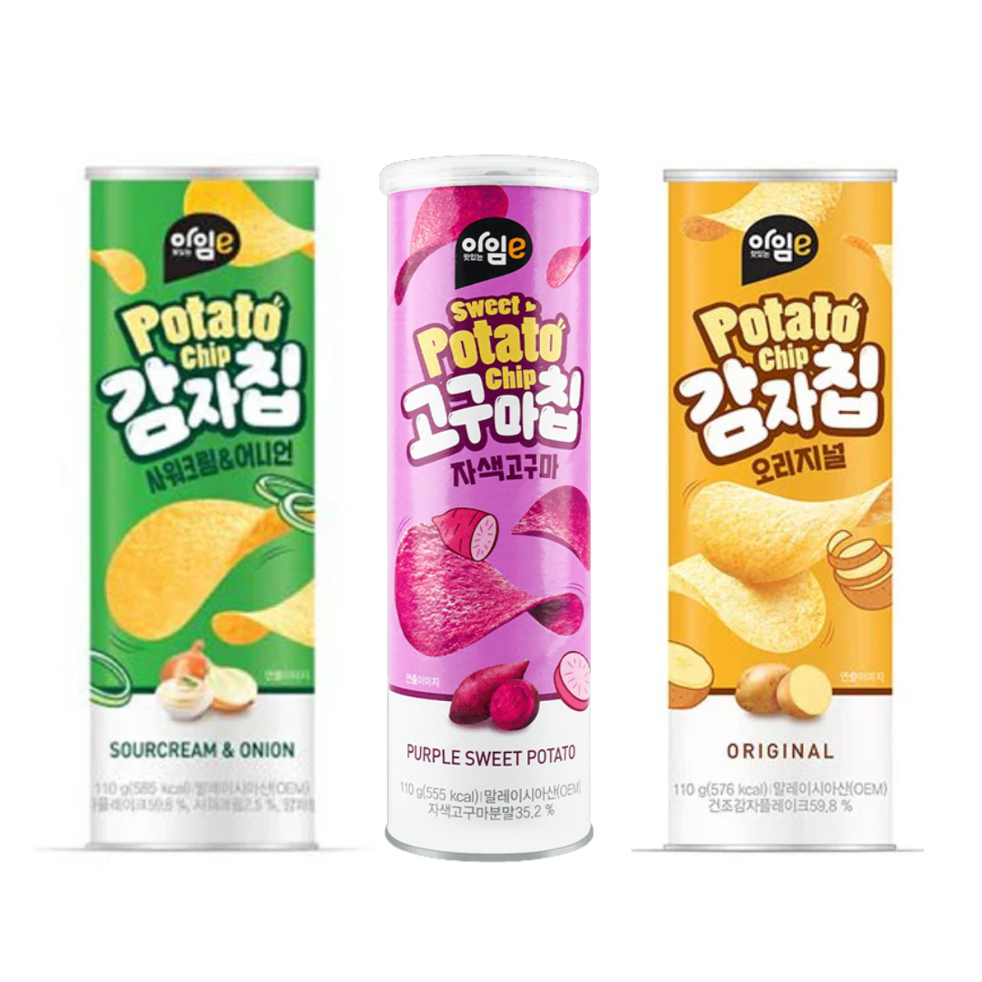✨온라인온리✨아임이 감자칩(오리지널/사워크림&어니언) & 자색고구마칩 110g Potato Chip(Original/Sour cream&Onion) & Purple Sweet Potato Chip