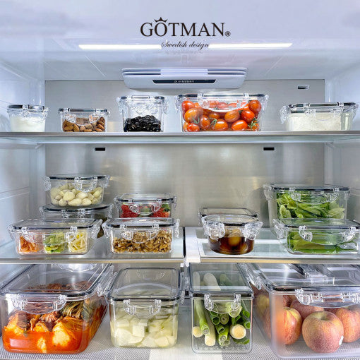 GOTMAN NEO CRYSTAL TRITAN LOCK FOOD CONTAINER BLACK