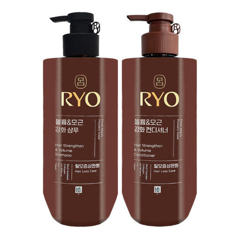 려 흑운 인스턴스 샴푸/컨디셔너 480ml Ryo 헤어 강화 &amp; 볼륨 샴푸/컨디셔너