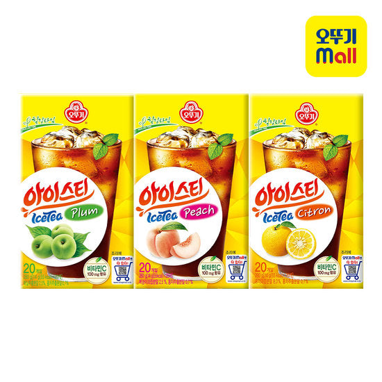 오뚜기 아이스티 20T 3종 택1 매실 / 복숭아 / 유자