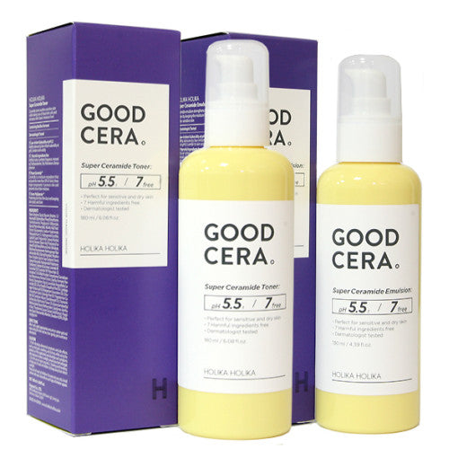 HOLIKA HOLIKA Good Cera Super Ceramide Toner 180ml / Emulsion 130ml