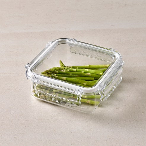 20%SALE💙고트만 네오 크리스탈 트라이탄 밀폐용기 화이트 GOTMAN NEO CRYSTAL LOCK FOOD CONTAINER WHITE