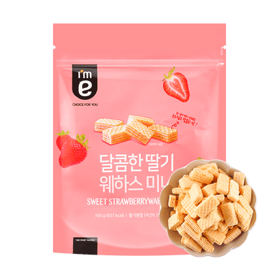 아임이 달콤한 딸기 웨하스 미니 165g Sweet Strawberry Wafers Mini
