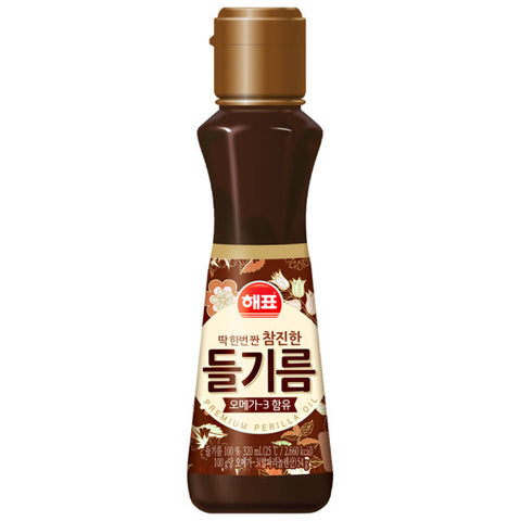 해표 딱 한번 짠 참진한 들기름 HAEPYO Premium Perilla Oil 320ml