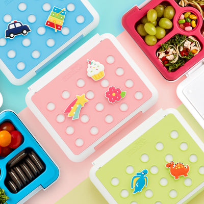 Flex&Lock Kids Lunchbox Set (Pink/Blue/Green)