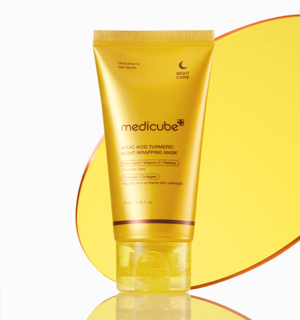 [메디큐브] 코직애씨드 터메릭 나이트 랩핑 마스크 | [MEDICUBE] KOJIC ACID TURMERIC NIGHT WRAPPING MASK